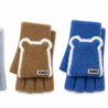 BellaBelga - Belgisch merk Children's Stretch Half-Finger Gloves - Fluffy Bear - 6 Mixed Colors BellaBelga - Belgisch merk Children's Stretch Half-Finger Gloves - Fluffy Bear - 6 Mixed Colors