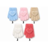 BellaBelga - Belgisch merk Children's Gloves - Fluffy Coeur - 5 Mixed Colors BellaBelga - Belgisch merk Children's Gloves - Fluffy Coeur - 5 Mixed Colors