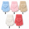BellaBelga - Belgisch merk Children's Gloves - Fluffy Coeur - 5 Mixed Colors BellaBelga - Belgisch merk Children's Gloves - Fluffy Coeur - 5 Mixed Colors