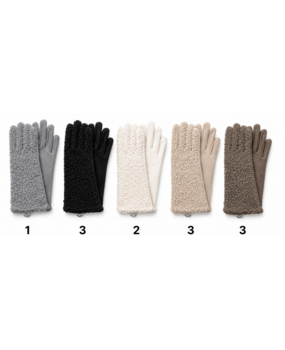 BellaBelga - Belgisch merk Women's Gloves - Teddy - 5 Assorted Colors BellaBelga - Belgisch merk Women's Gloves - Teddy - 5 Assorted Colors