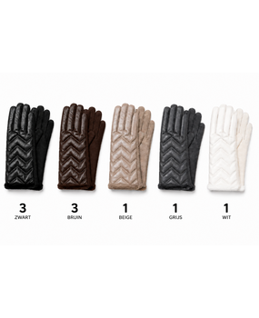 BellaBelga - Belgisch merk Gants pour femme - similicuir - 5 couleurs assorties BellaBelga - Belgisch merk Gants pour femme - similicuir - 5 couleurs assorties