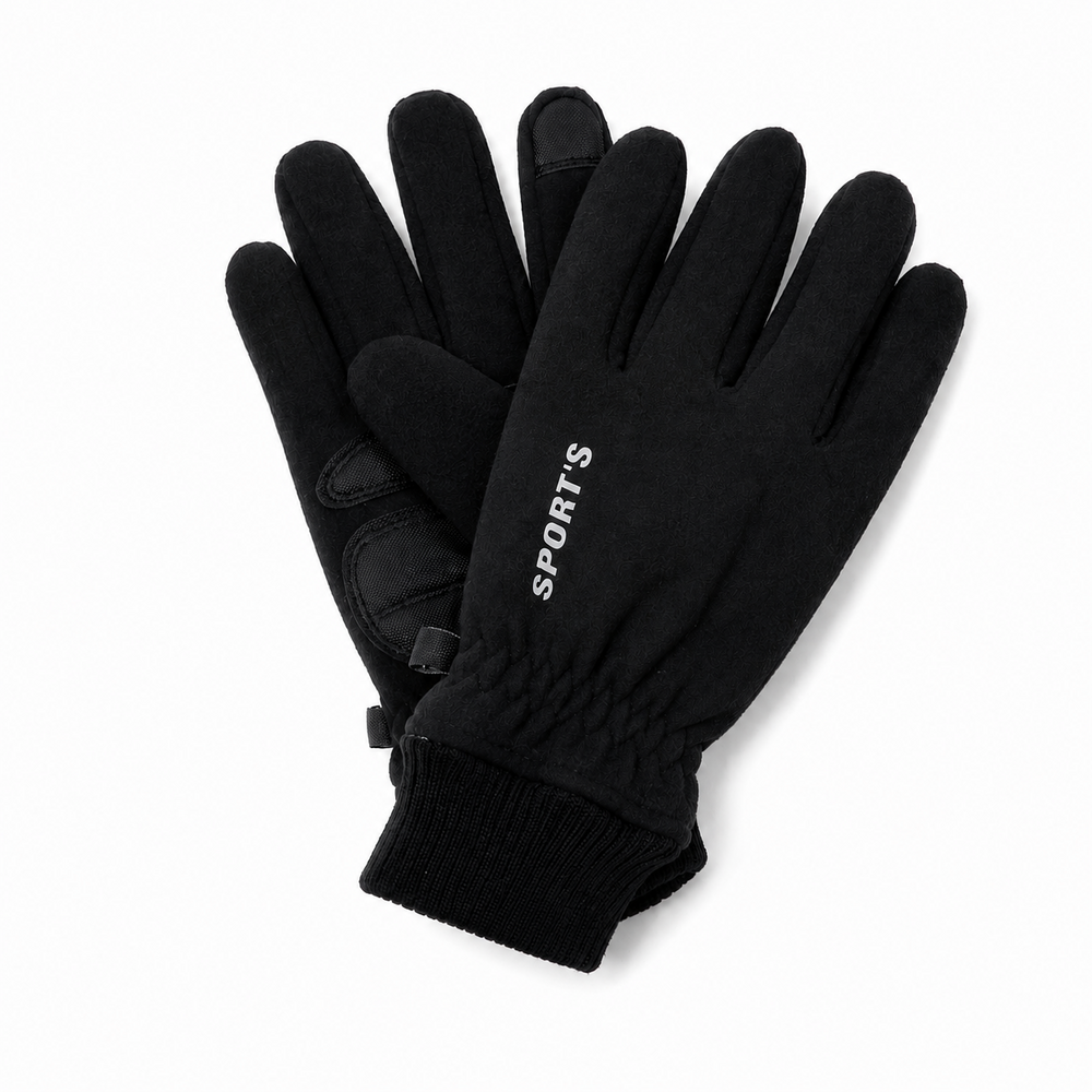 BellaBelga - Belgisch merk heren handschoen - zwart waterproof sport BellaBelga - Belgisch merk heren handschoen - zwart waterproof sport
