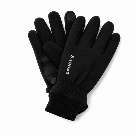 BellaBelga - Belgisch merk men's gloves - black, waterproof, sports BellaBelga - Belgisch merk men's gloves - black, waterproof, sports