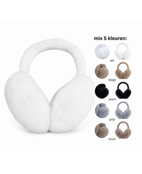 BellaBelga - Belgisch merk Women's ear warmers - Fluffy - mix of 5 colors BellaBelga - Belgisch merk Women's ear warmers - Fluffy - mix of 5 colors