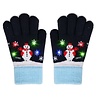 BellaBelga - Belgisch merk Gants de Noël avec lumières - Unisexe - Bleu « Let it snow » BellaBelga - Belgisch merk Gants de Noël avec lumières - Unisexe - Bleu « Let it snow »
