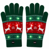 BellaBelga - Belgisch merk Gants de Noël avec lumières - Unisexe - Vert et rouge, avec un renne BellaBelga - Belgisch merk Gants de Noël avec lumières - Unisexe - Vert et rouge, avec un renne