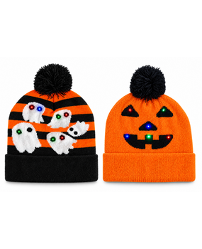 BellaBelga - Belgisch merk Halloween Hat with Lights - Unisex - 2 Mixed Colors BellaBelga - Belgisch merk Halloween Hat with Lights - Unisex - 2 Mixed Colors