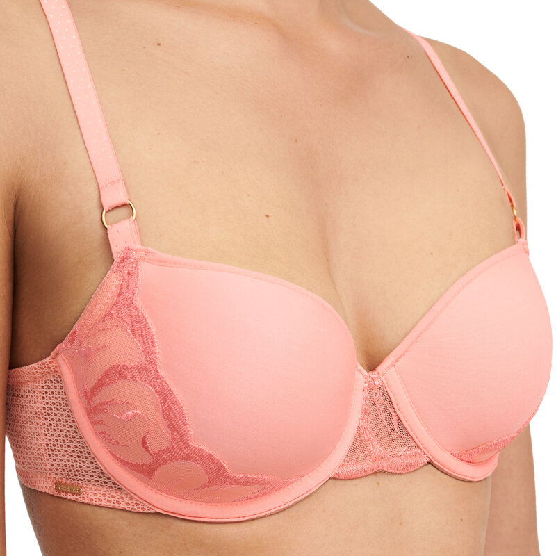 Fleurs Half Cup Memory Bra - Candelight Peach