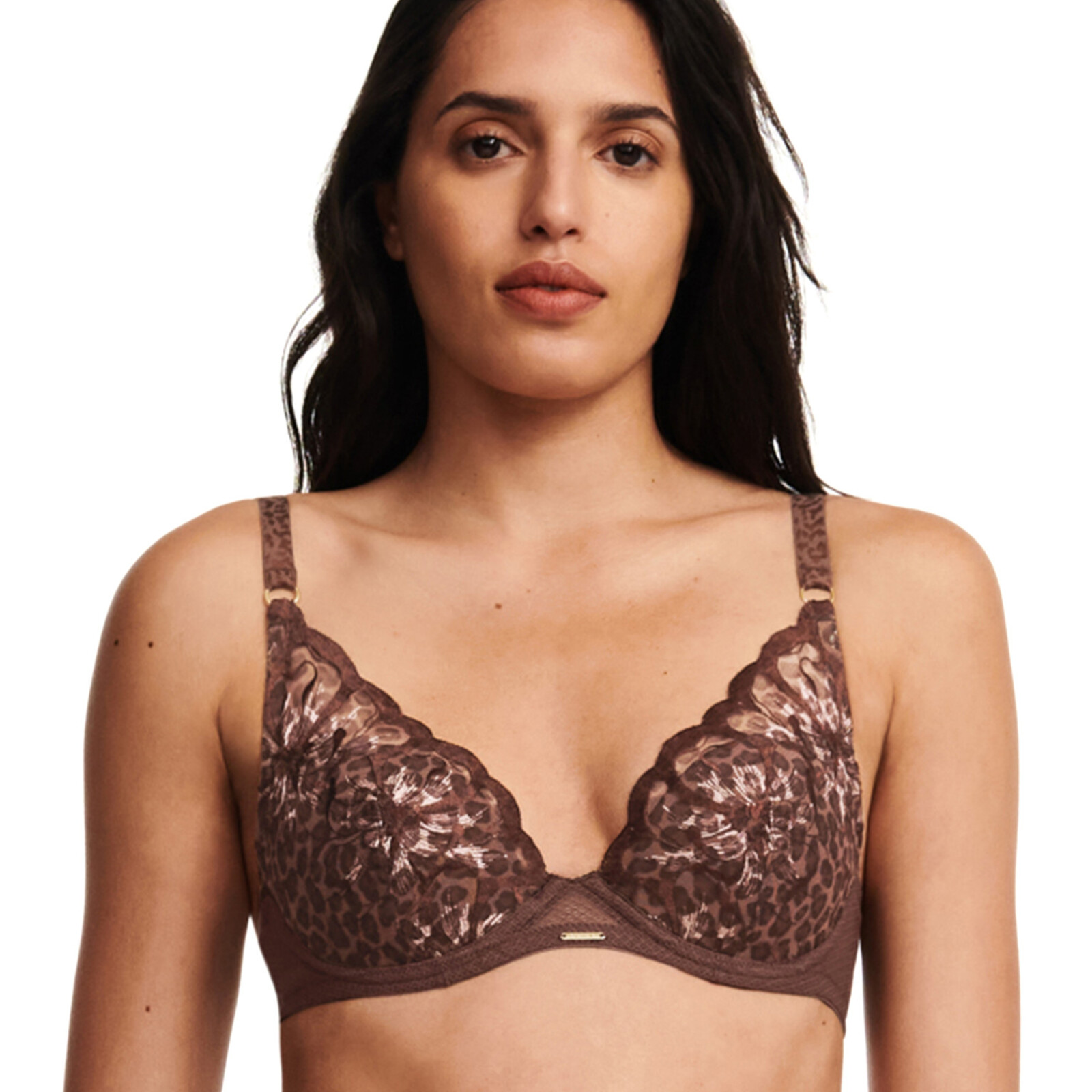 Chantelle Fleurs Plunge Tijgerprint