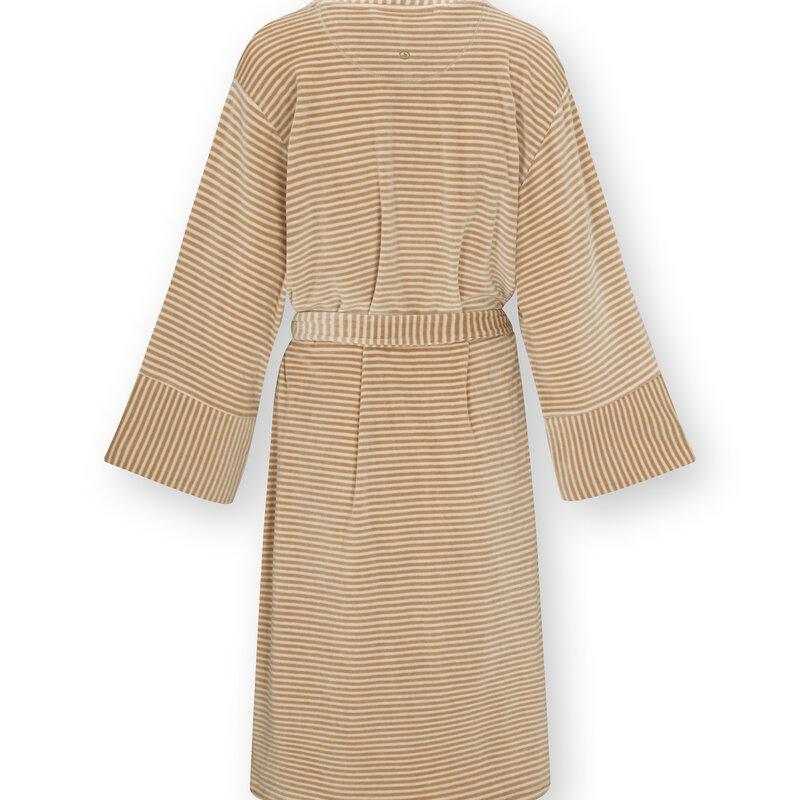 Pip Studio Naomi Kimono Velvet Little Sumo Stripe Sand