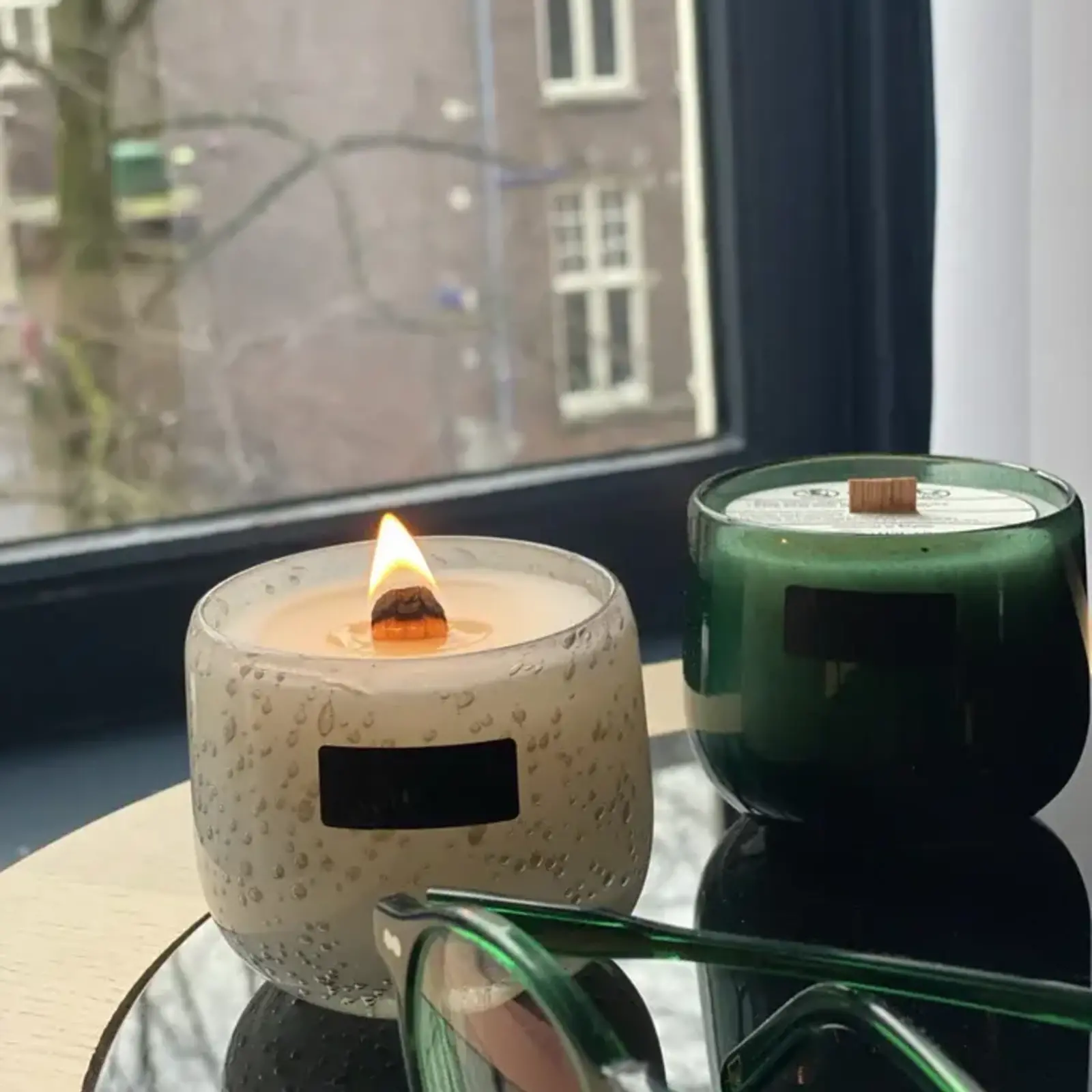 Oscar Candle Oscar Candles Geurkaars knisperend houtvuur mini