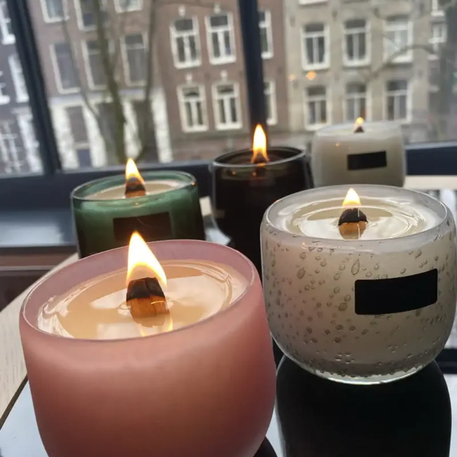 Oscar Candle Oscar Candles Geurkaars knisperend houtvuur mini