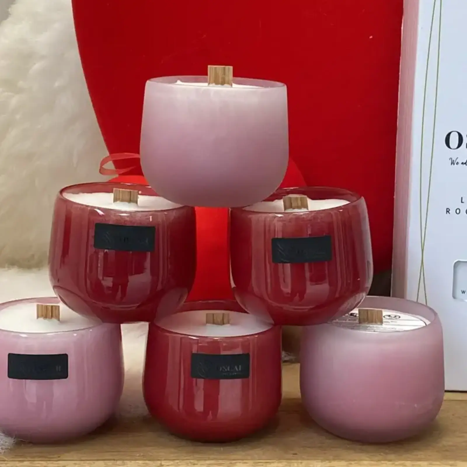 Oscar Candle Oscar Candles Geurkaars knisperend houtvuur mini