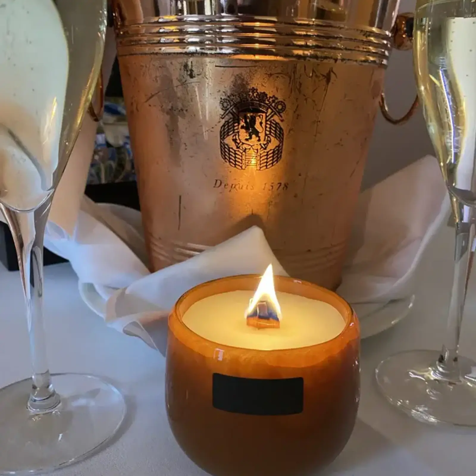 Oscar Candle Oscar Candles Geurkaars knisperend houtvuur mini