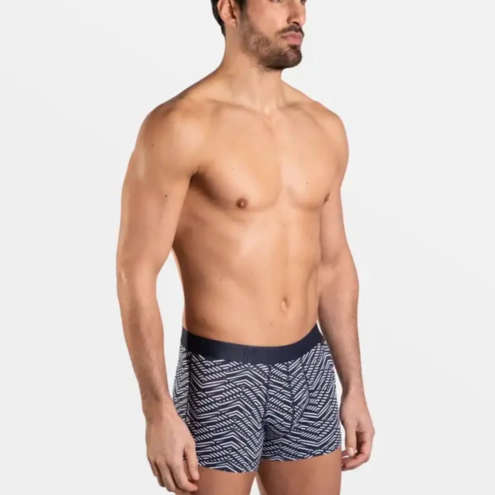 Herenboxershort Blauw en wit (katoen)