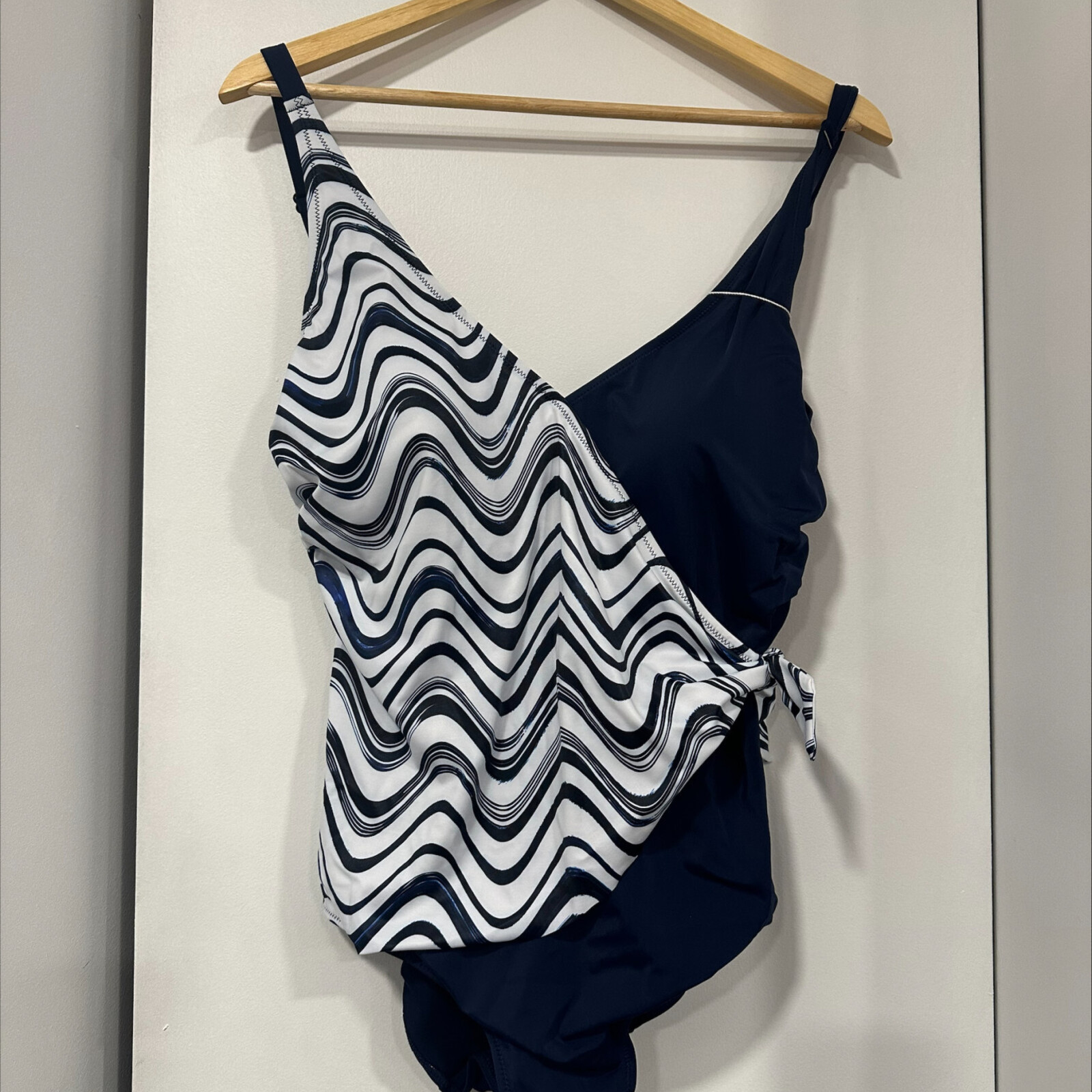 Promise River (Blauw badpak met print)