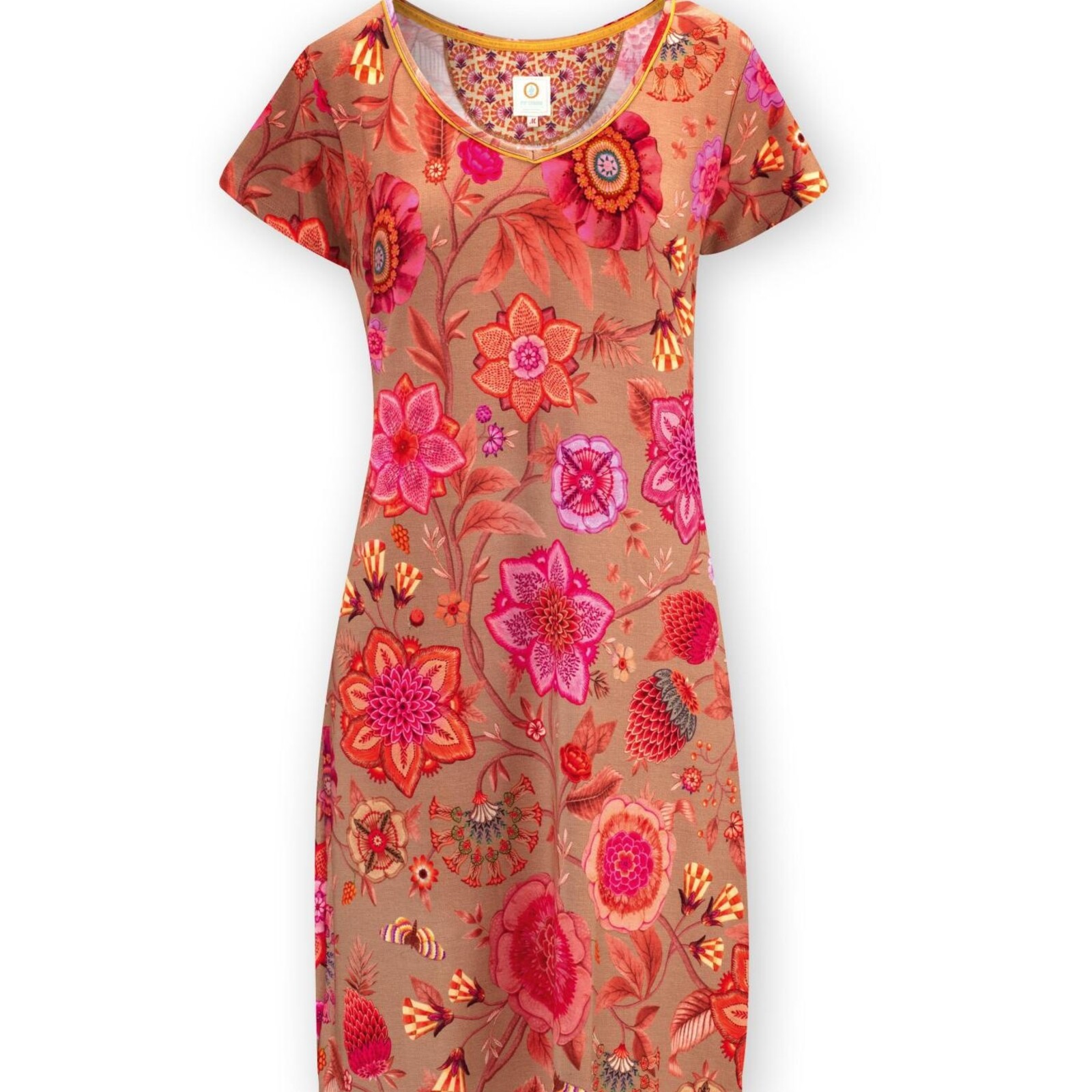 Pip Studio Djoy Short Sleeve Nightdress Viva Las Flores