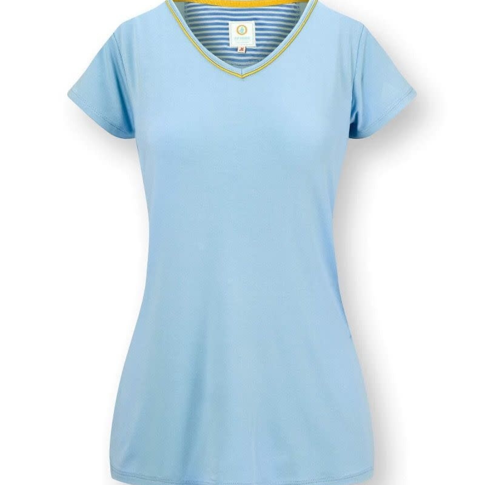 Pip Studio Toy Short Sleeve Top Solid Blue