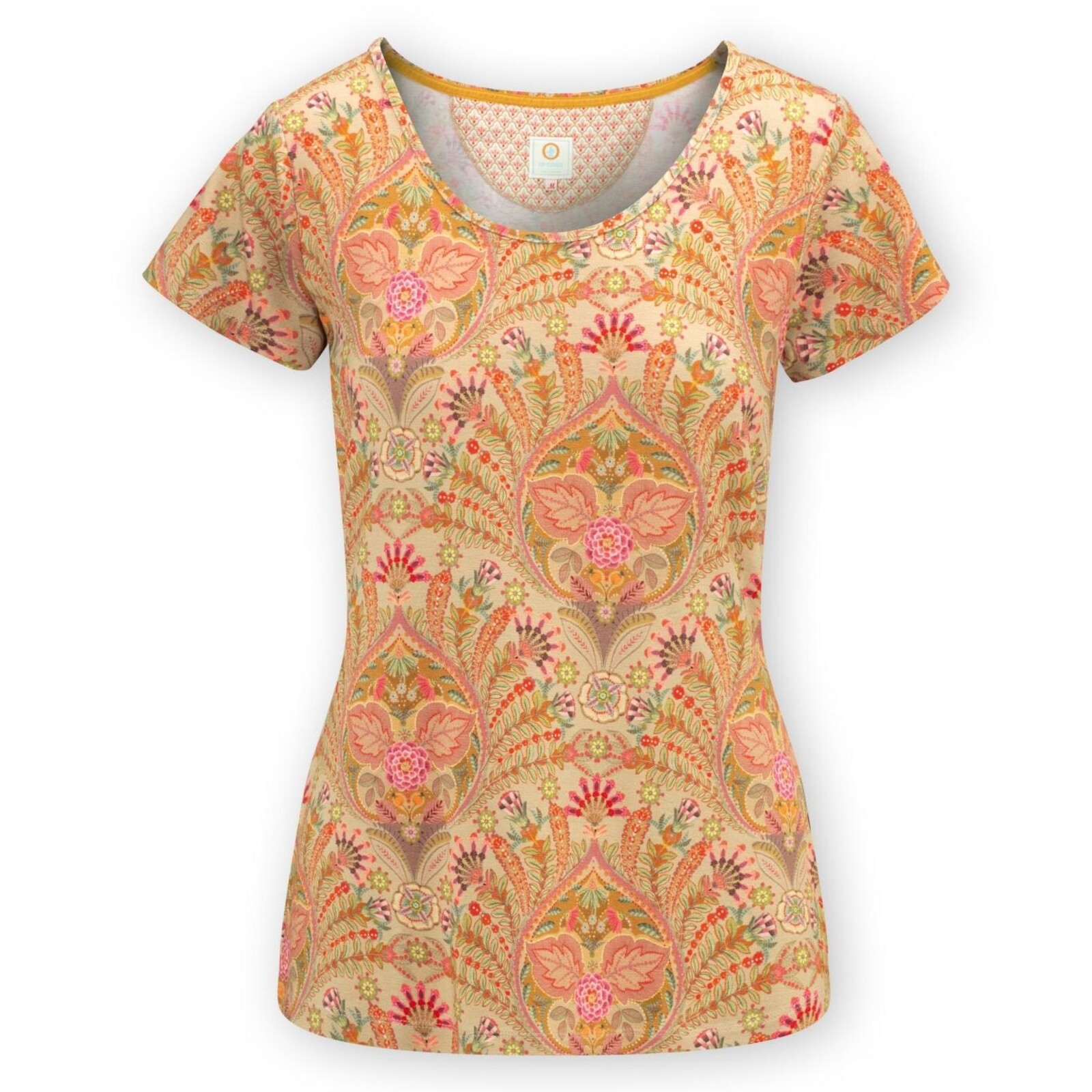 Pip Studio Tilly Short Sleeve Top Alba Khaki