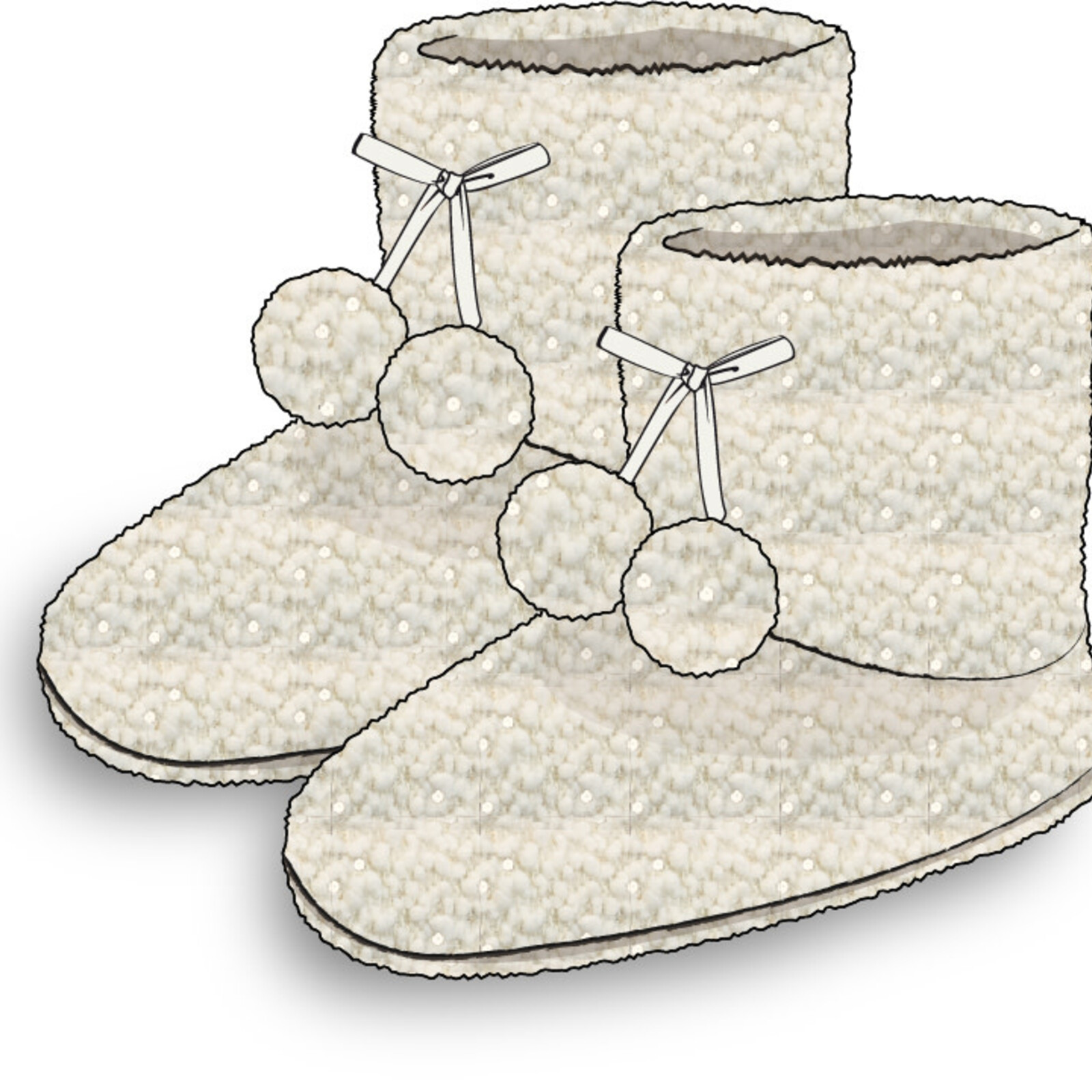 Banana Moon VASTI MUPPET Sloefjes Beige