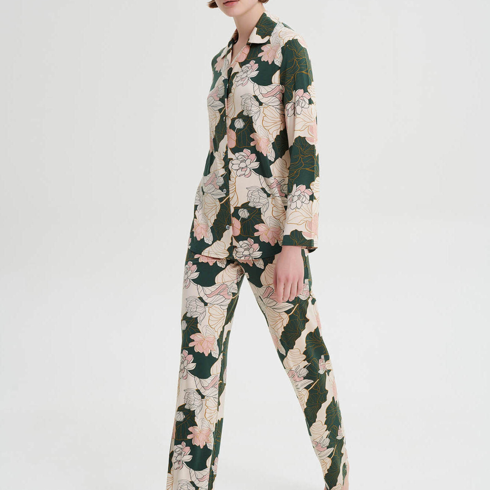 Vamp Pyjama Green Magnolia (micromodaal)