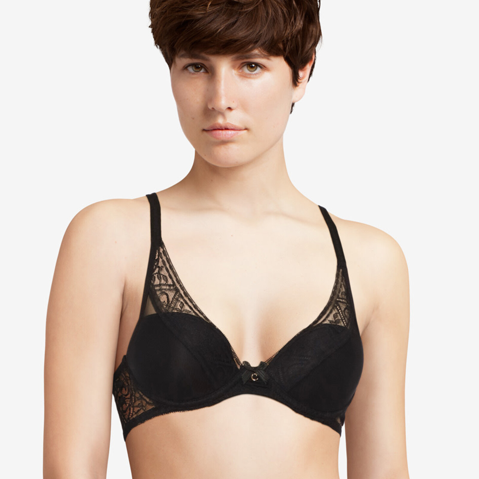 Chantelle Alto Plunge T shirt BH (zwart)