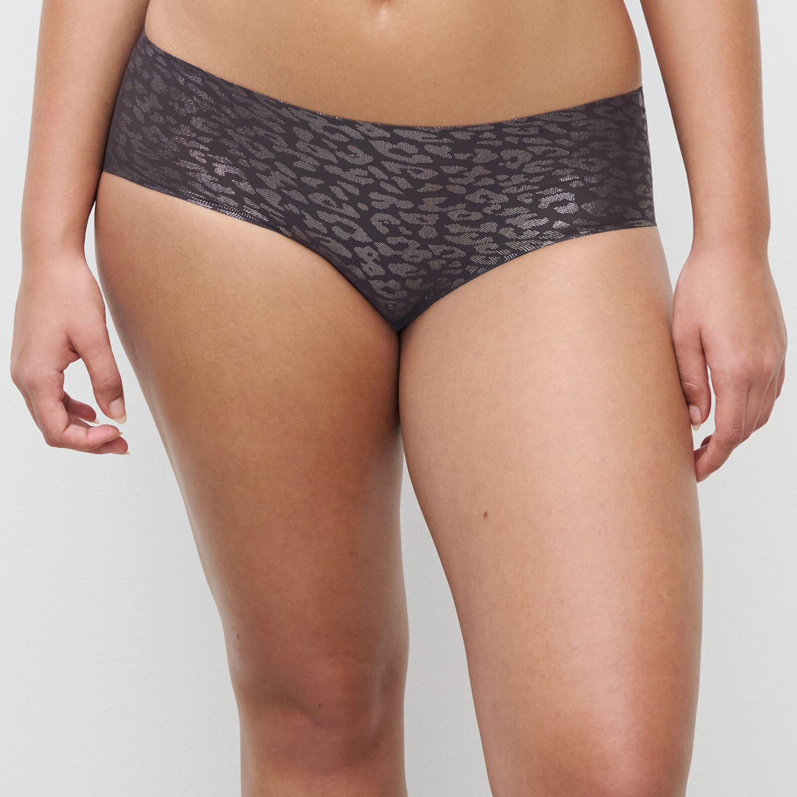 Chantelle High Waist Slip Grijs Print