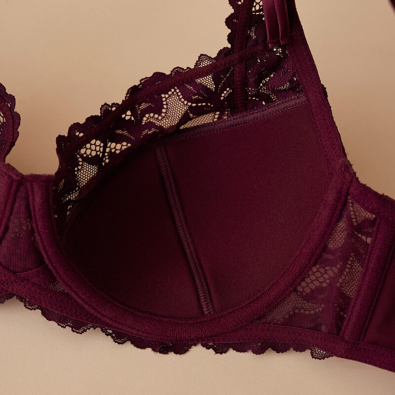 Half voorgevormde BH Burgundy