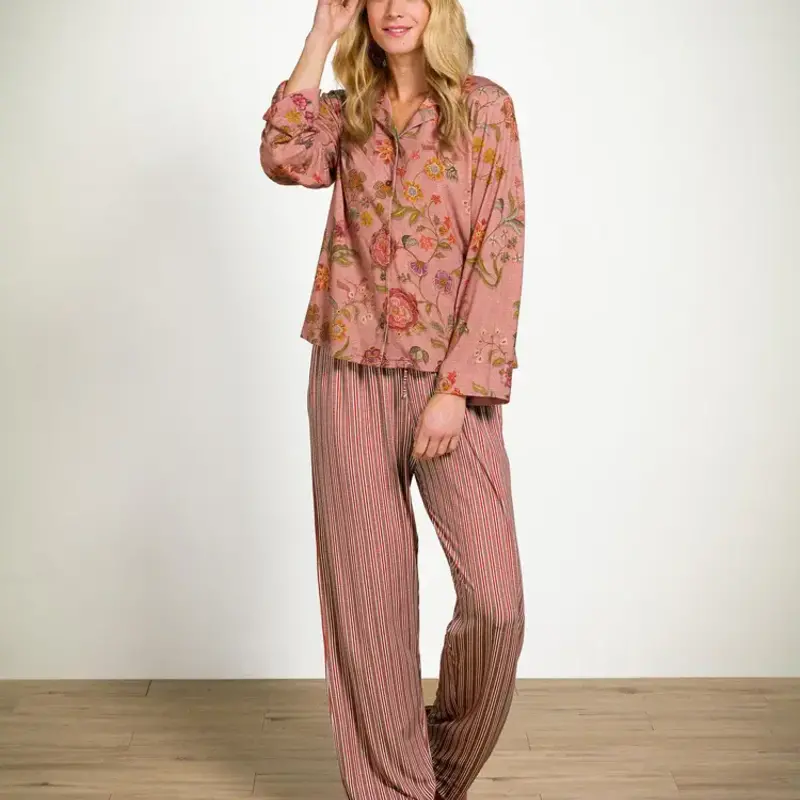 Faye Lange Mouwen shirt coral