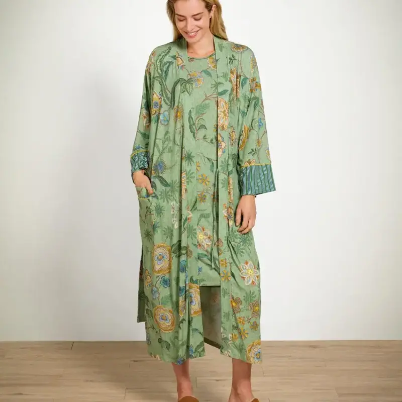 Destiny Nachthemd Lange Mouw Dames - Safari Bloom - Groen