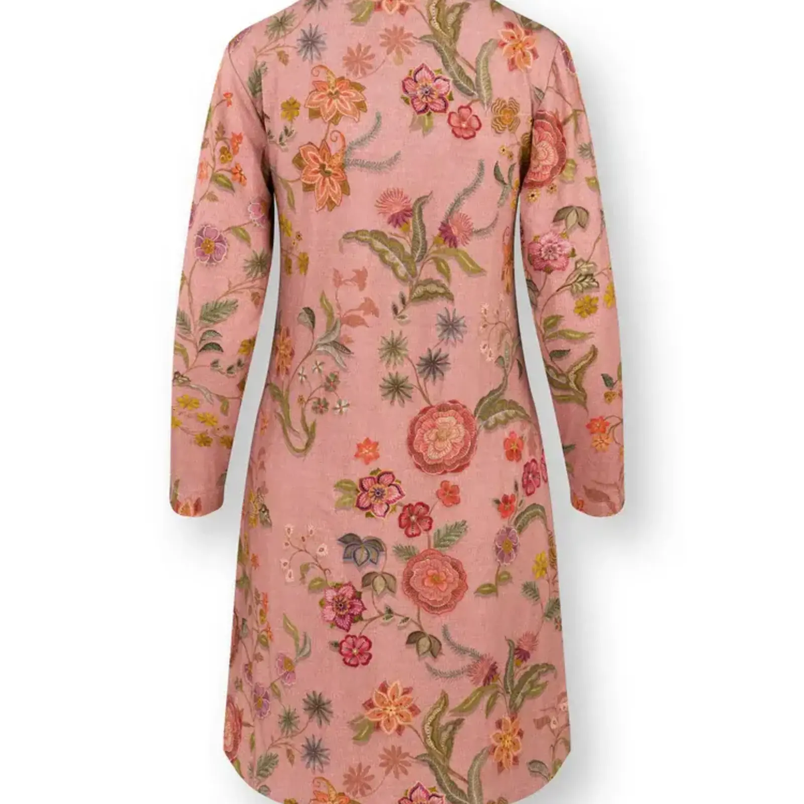 Pip Studio Pip Studio - Dana Nachthemd Lange Mouw Dames - Coco Flower - Koraal