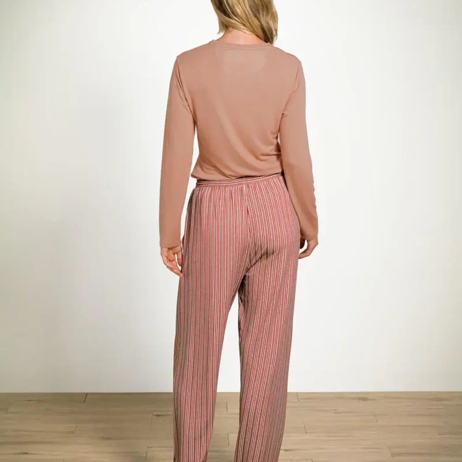 Pip Studio Pip Studio - Tom Pyjama t-shirt - Lange mouw Dames - Melee - Roze
