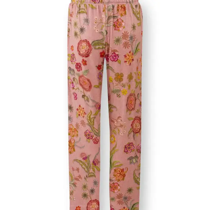 Pip Studio - Belin Pyjama Broek Dames - Coco Flower - Koraal -