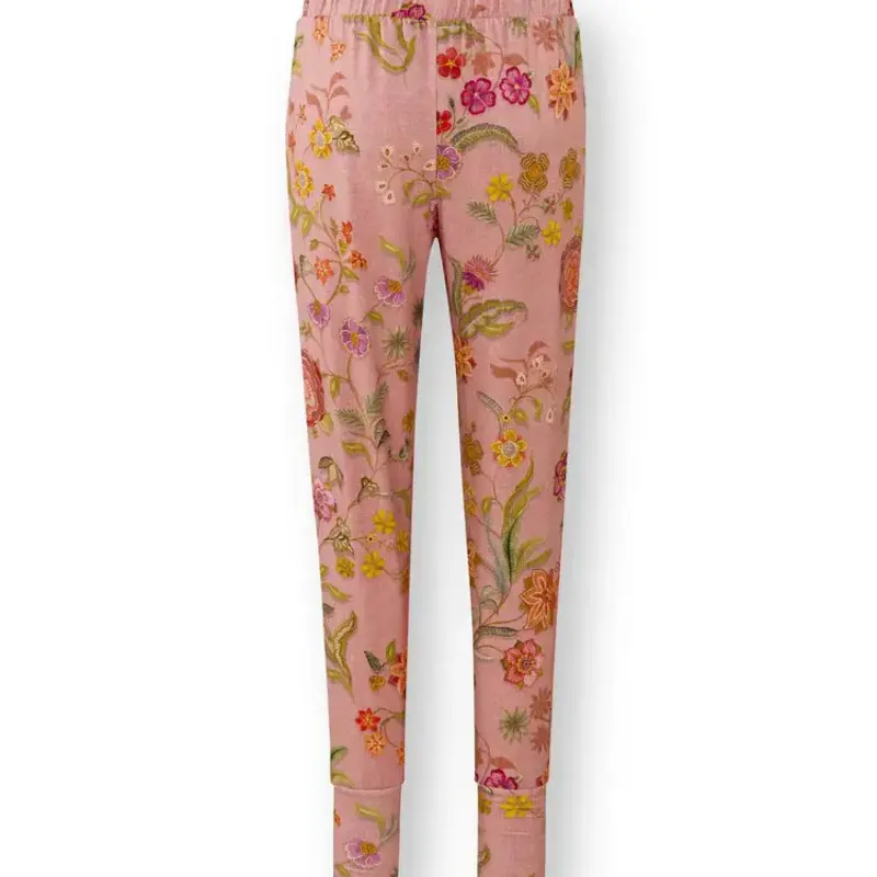 Pip Studio - Bobien Pyjama Broek Dames - Coco Flower - Koraal