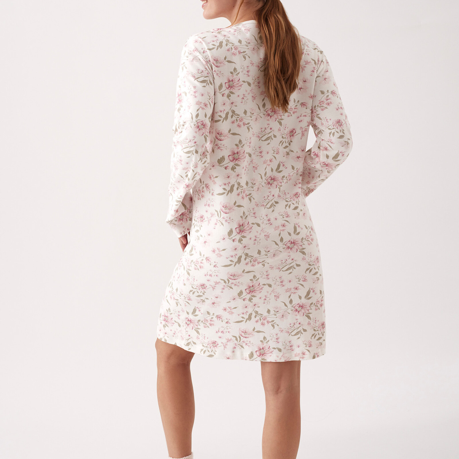 Promise Nachtkleed Roze Bloemen