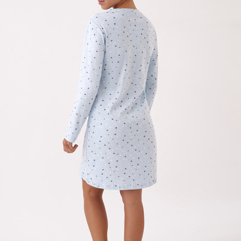 Nachtkleed Blauwe Sterren