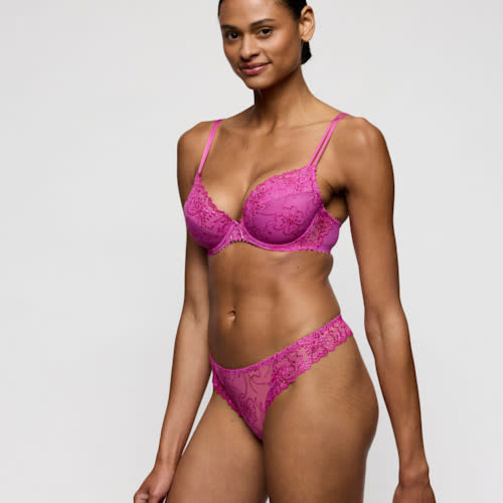 Marie Jo Jane string Slip  Orchid Bliss