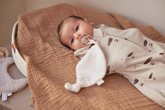 het kan Array vloek Baby Slaapzak Newborn Cocoon Goose 0-3 maanden - Nougat - novikids