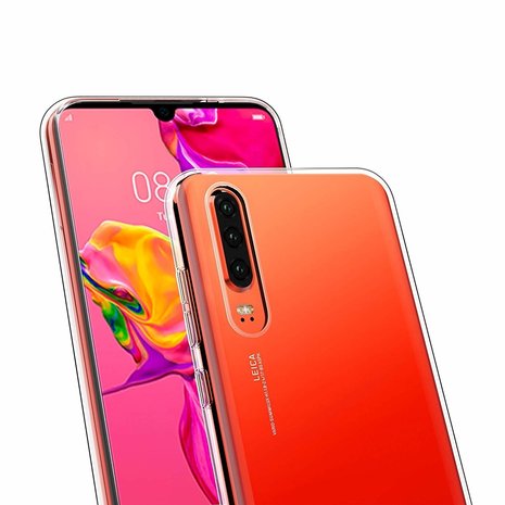 Huawei Funda Silicona Roja para Huawei P30 Pro