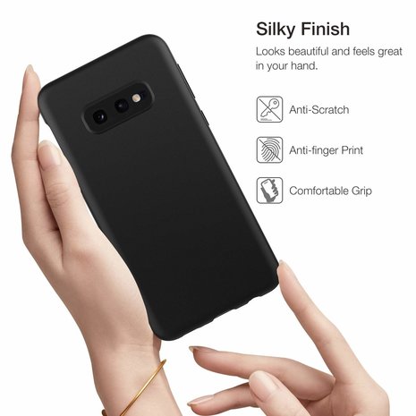 Funda de silicona Samsung Galaxy S10e (negra) 