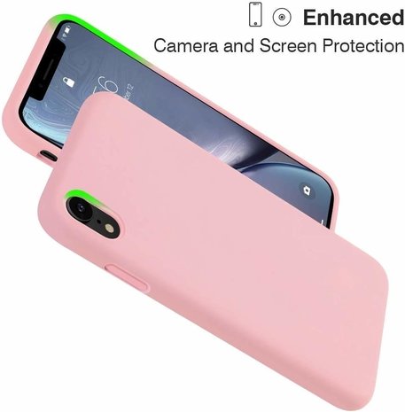 Funda de silicona iPhone Xr (rosa) 
