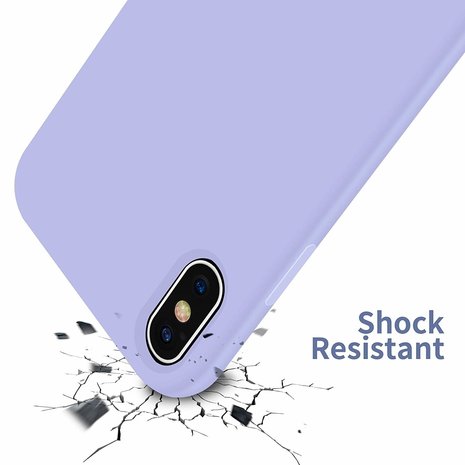 Funda de silicona iPhone Xs Max (morado) 