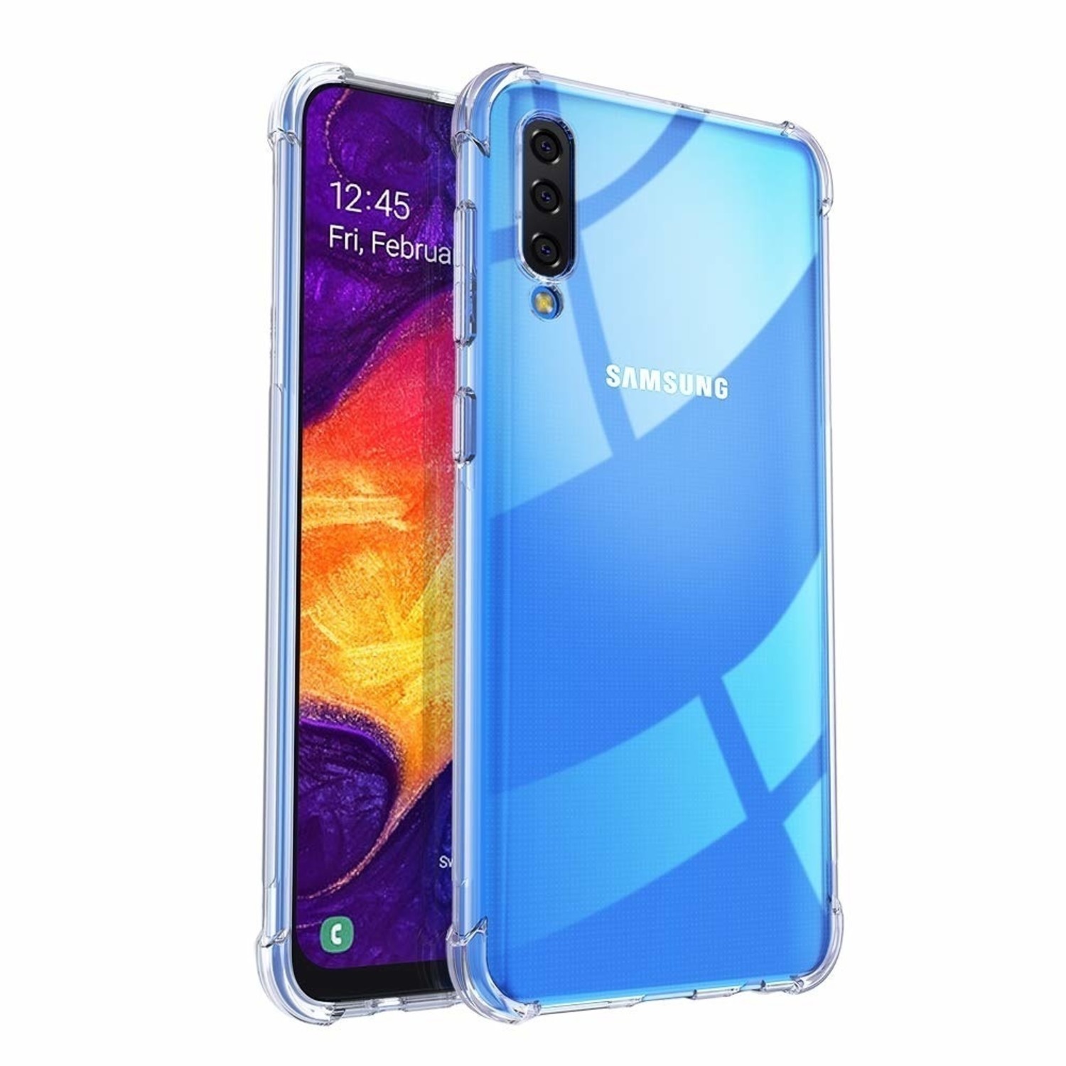 Funda Samsung Galaxy A50 a de golpes (transparente) - Funda-movil.es