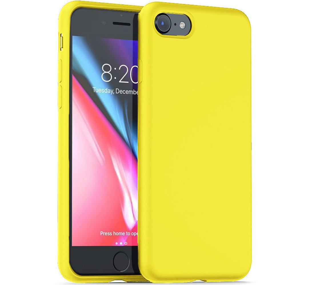 Funda de silicona iPhone 7 / iPhone 8 (amarillo) 