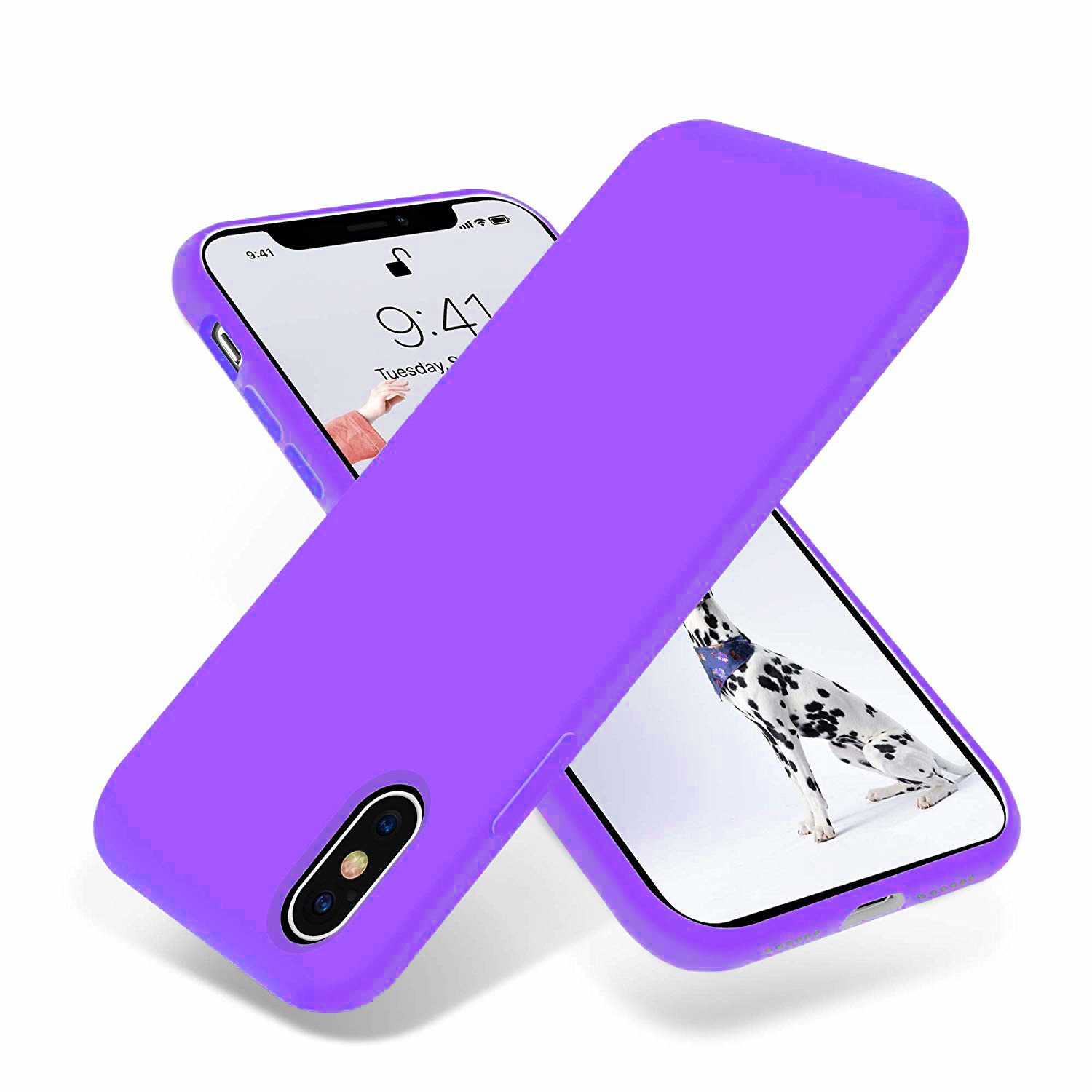 Funda de silicona Pantone iPhone Xs Max (morado) 