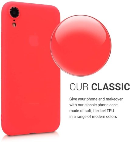 Carcasa Funda De Silicona Para iPhone XR Rojo