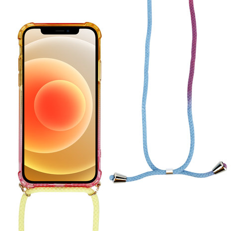 Funda silicona con cuerda iPhone 11 (amarillo) 