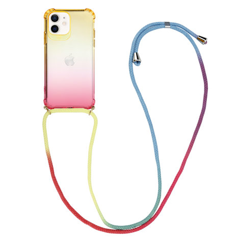 Funda silicona con cuerda iPhone 11 (amarillo) 