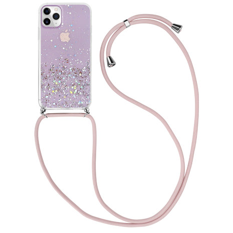 Funda con cuerda iPhone 11 Born To Sparkle