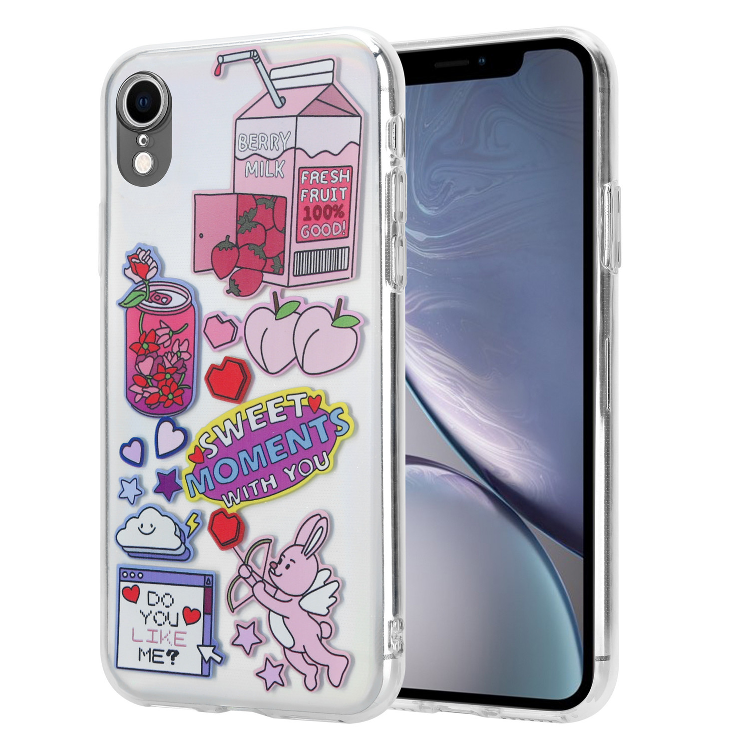 Funda con protector de pantalla para iPhone XR